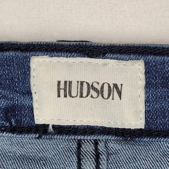 Hudson Girls Distressed Lace Up Denim Skirt Size 7 - Picture 4 of 16